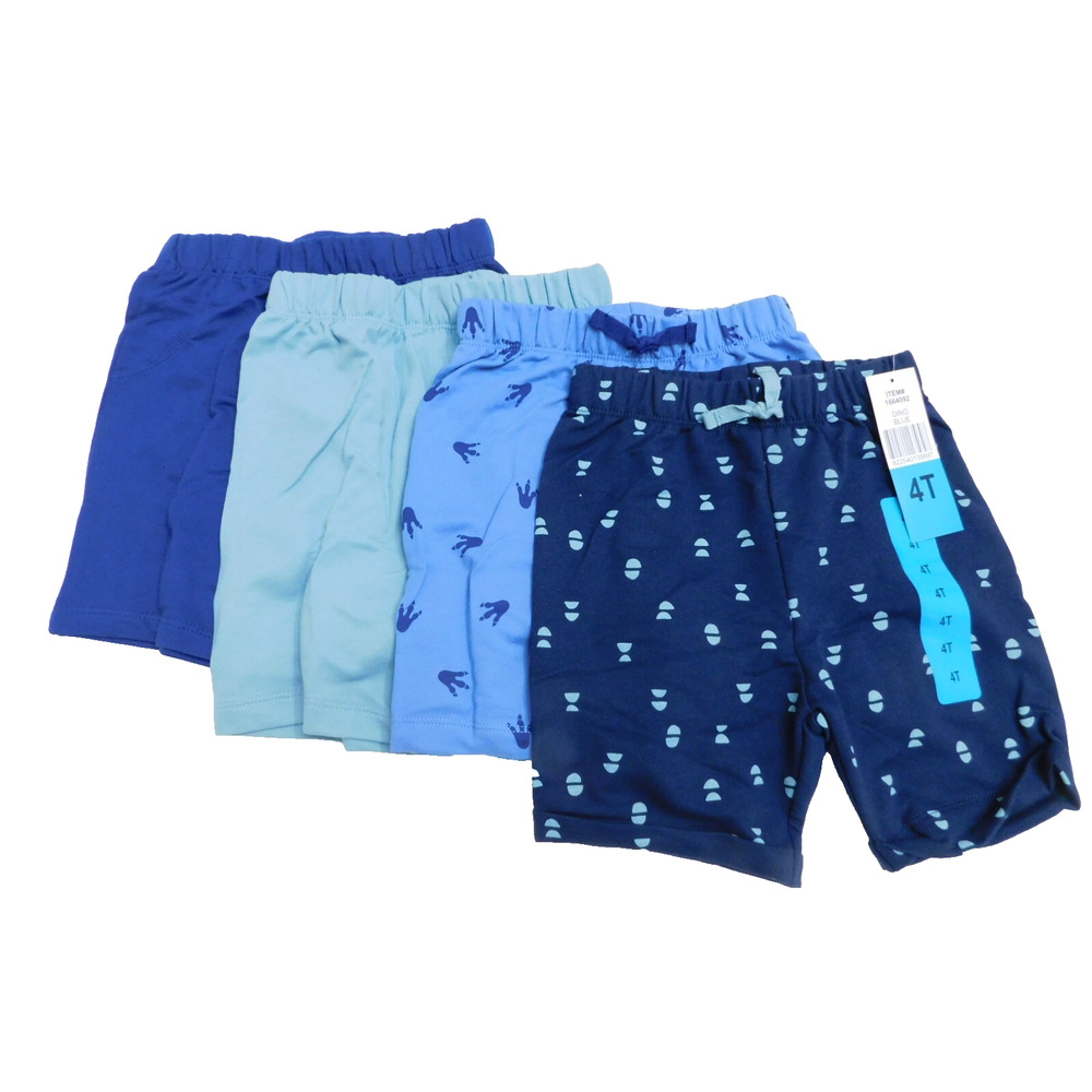 R3 Pekkle Toddler Cars Dino Blue 4-Piece Short Set Size 5T